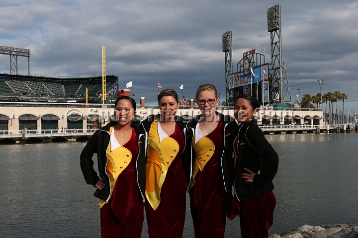 122912 Kraft SA-002.JPG - Dec 29, 2012; San Francisco, CA, USA; General view of ASU Color Guard members in front of McCovey Cove and AT&T Park before the 2012 Kraft Fighting Hunger Bowl at AT&T Park.